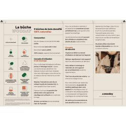 bois densifié premium 96 paquets de 5 bûches palette environ 925kgs
