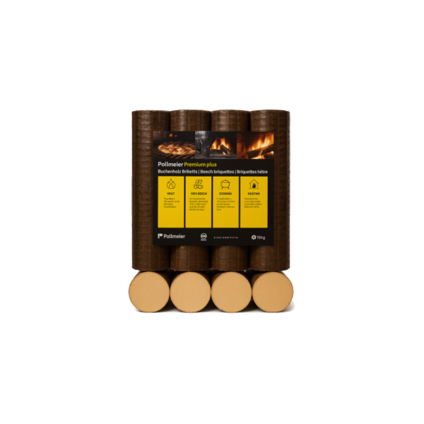 briquettes 100% hêtre premium 960kg (96 sacs de 10 kg)